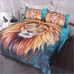 Star night lion duvet cover