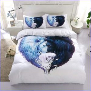 LION YIN & YANG duvet cover