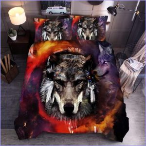 Wolf Duvet Cover - Tribe Head