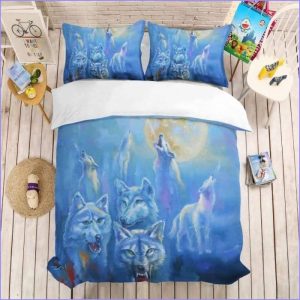 Duvet Cover Wolf Dog Sled