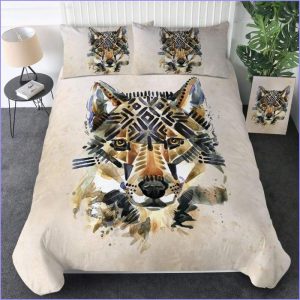 Pencilled Wolf duvet cover