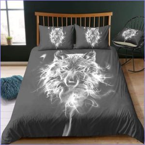 Ghost wolf duvet cover