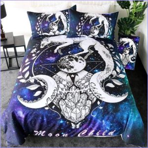 Wolf duvet cover - galaxy