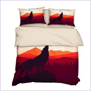 Wolf duvet cover - Pyramids