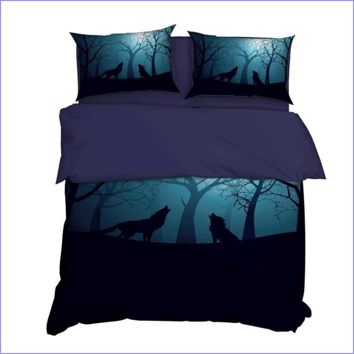 Wolf duvet cover Night gathering