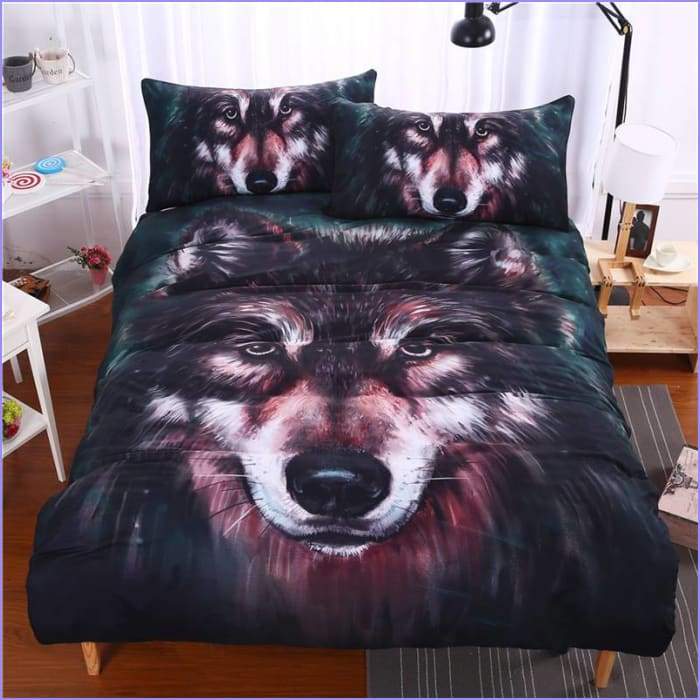 Realistic Wolf duvet cover