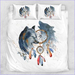 Stylized Wolf duvet cover