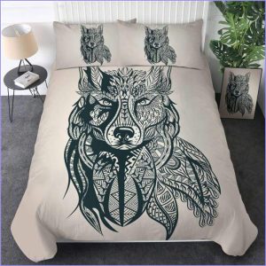 Tribal Wolf duvet cover