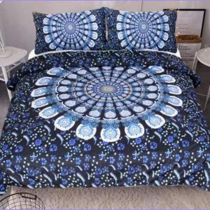 Mandala Duvet Cover - Night Blue
