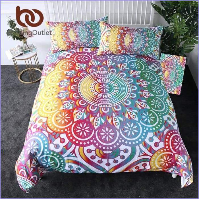 Multicolor Indian Mandala Duvet Cover - Image 3