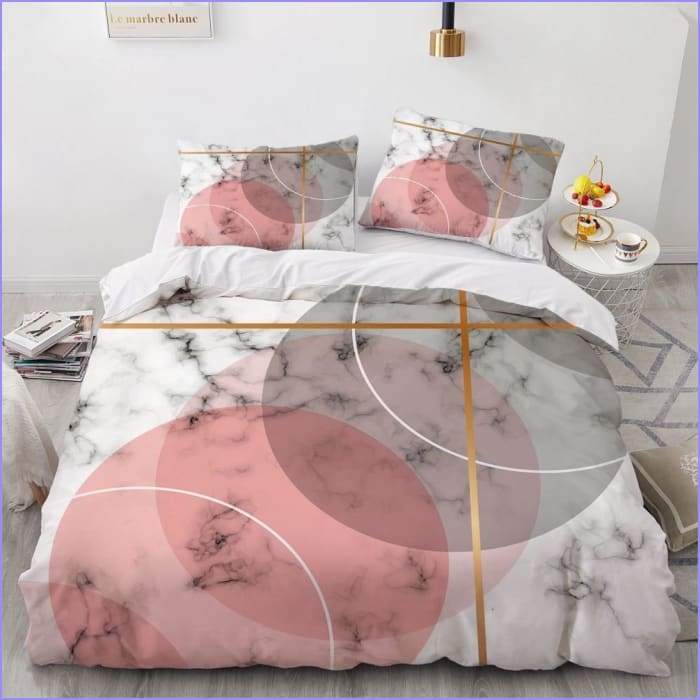 Modern marble duvet cover