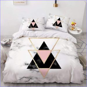 Marble duvet cover - triangulation