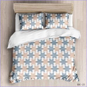 Modern duvet cover - blue and red stars