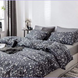 Modern Duvet Cover - Black Granite