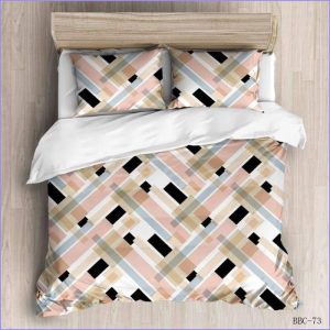 Modern Duvet Cover - Pink Parallax