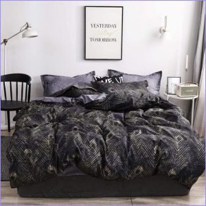 Modern duvet cover - golden dream