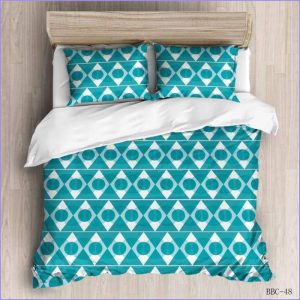 Modern duvet cover - turquoise wave