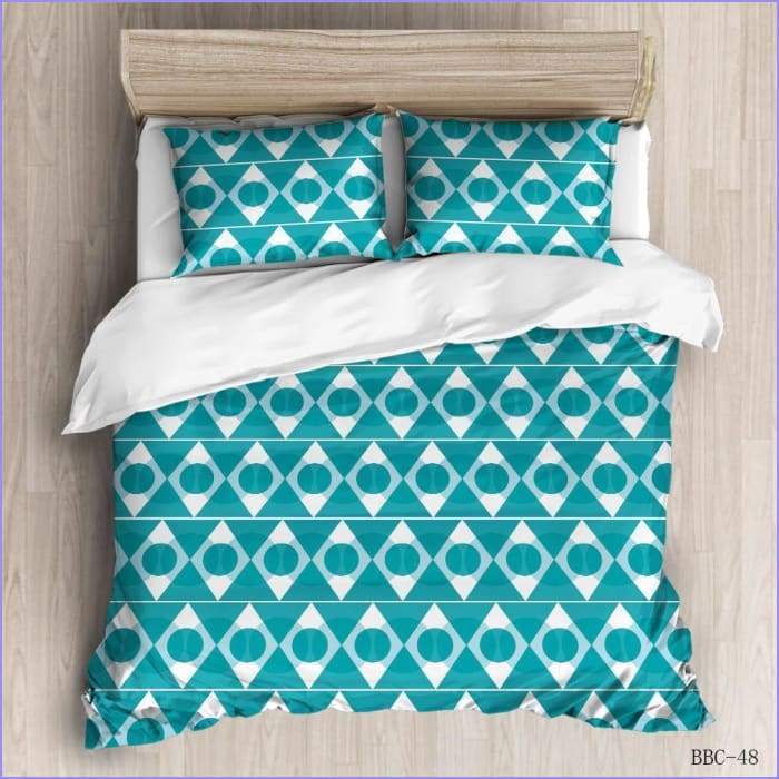 Modern duvet cover - turquoise wave