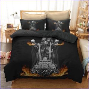 Skeleton Duvet Cover in Harley