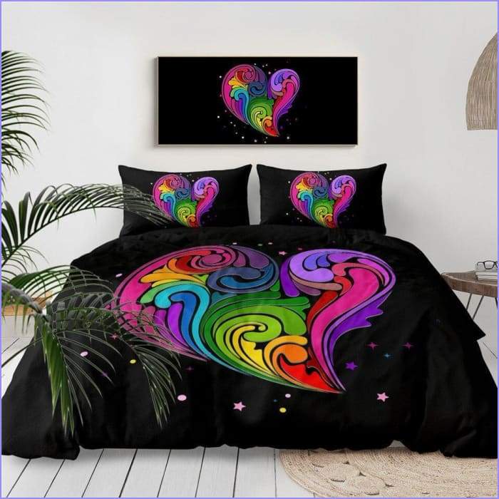 Heart pattern duvet cover