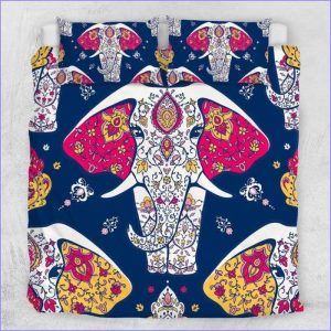 Elephant pattern duvet cover