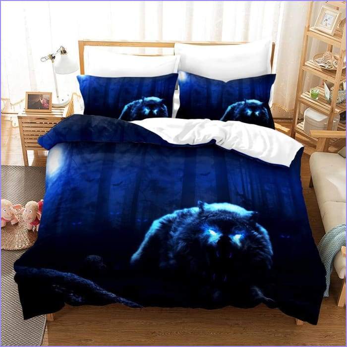 Wolf pattern duvet cover