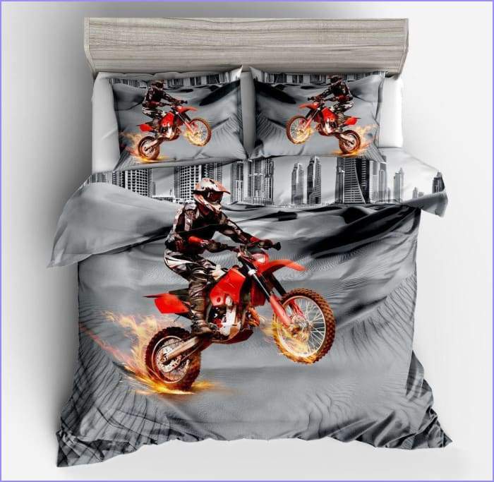 Motorcycle Cross Duvet Cover 200x200