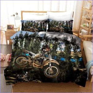 Motorcycle Cross 220x240 Duvet Cover