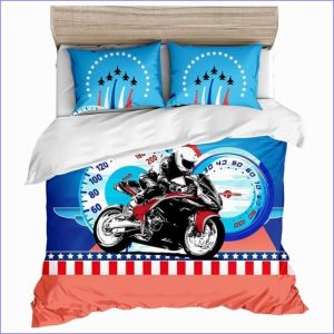 Quick motorcycle duvet cover Drawing