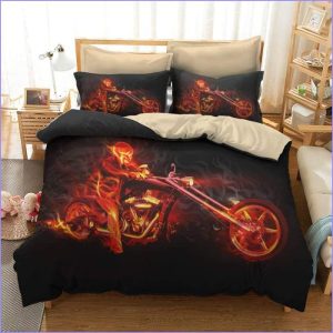Motorcycle duvet cover - Rider of hell