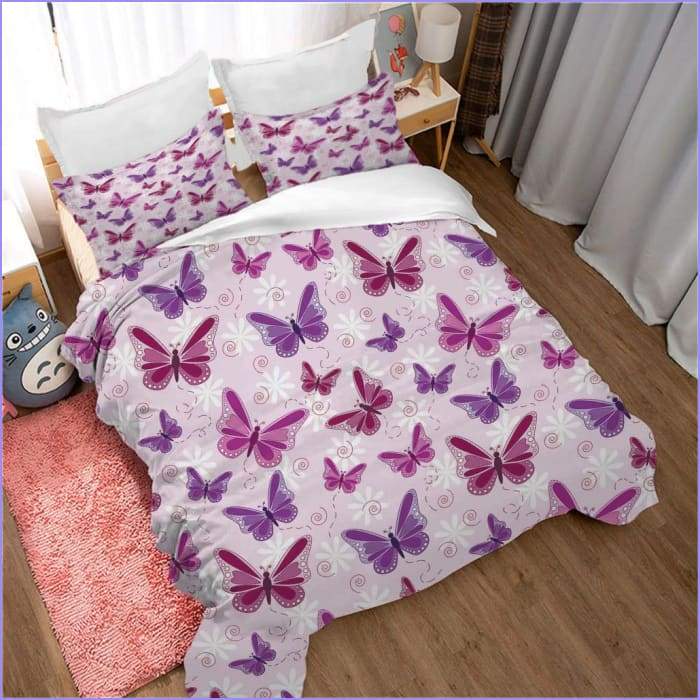 Girl butterfly duvet cover