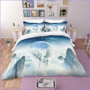 Pegasus duvet cover in the sky