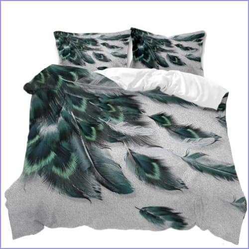 Peacock Feather Duvet Cover