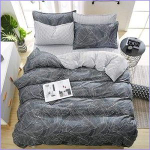 Monochrome Feather Duvet Cover