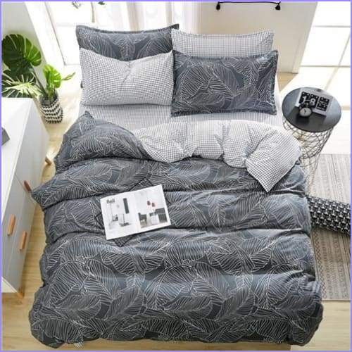 Monochrome Feather Duvet Cover