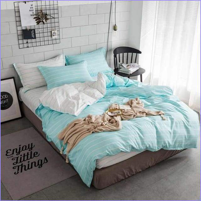 Reversible striped duvet cover - Image 2