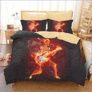 Rock Skeleton Duvet Cover