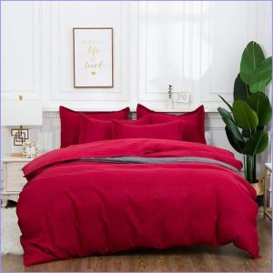 Red duvet cover 1 person
