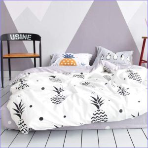 Scandinavian duvet cover - pineapple