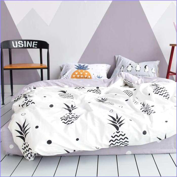 Scandinavian duvet cover - pineapple