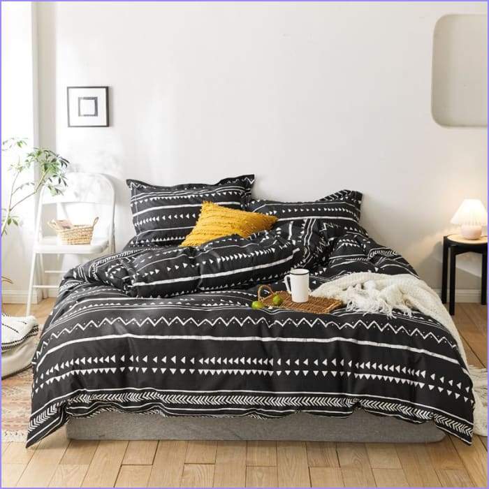 Scandinavian duvet cover - good morning