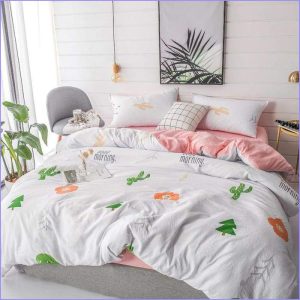 Scandinavian Duvet Cover - Pink Cactus