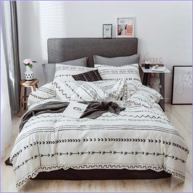 Scandinavian duvet cover - arrow