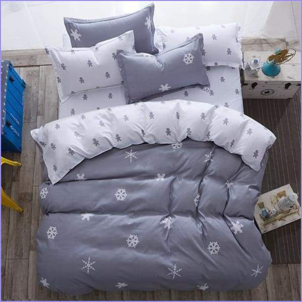 Scandinavian duvet cover - Flocon
