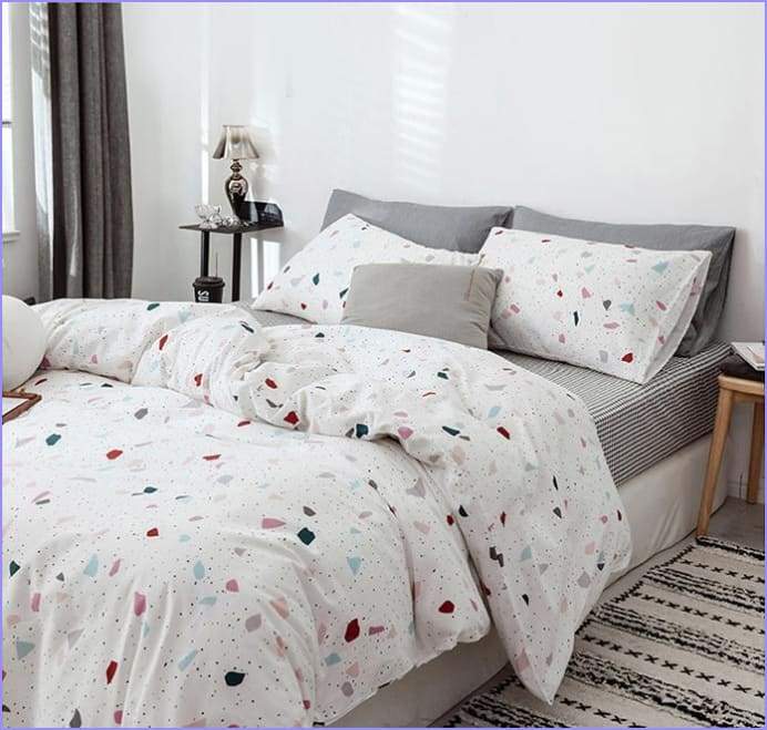 Scandinavian duvet cover - granite