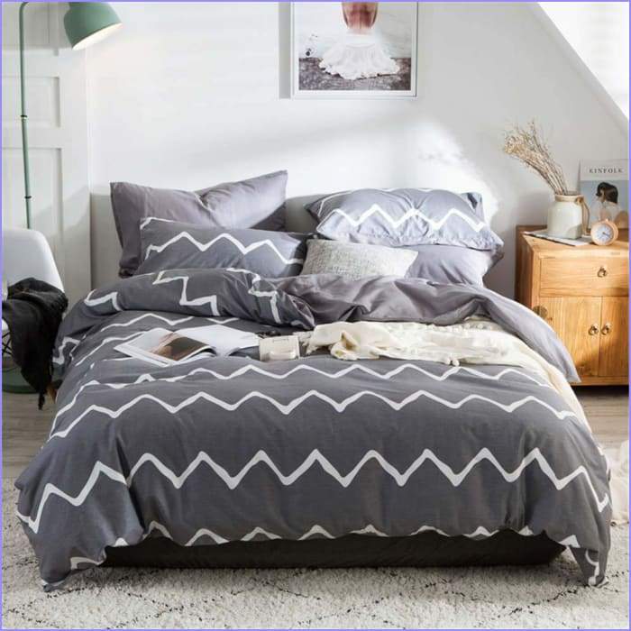 Scandinavian Duvet Cover - Gray