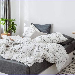 Scandinavian duvet cover - hexagon