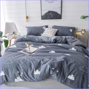 Scandinavian duvet cover - rainy days