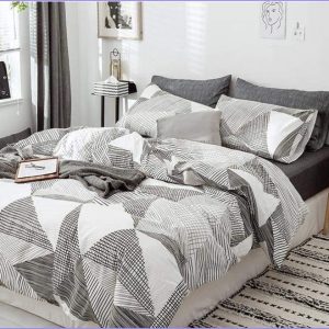 Scandinavian duvet cover - gray shades