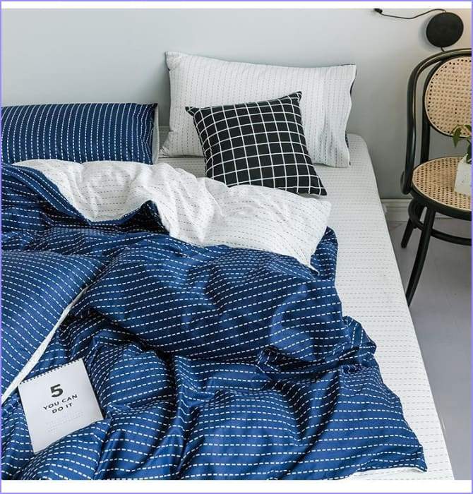 Scandinavian duvet cover - pointillism